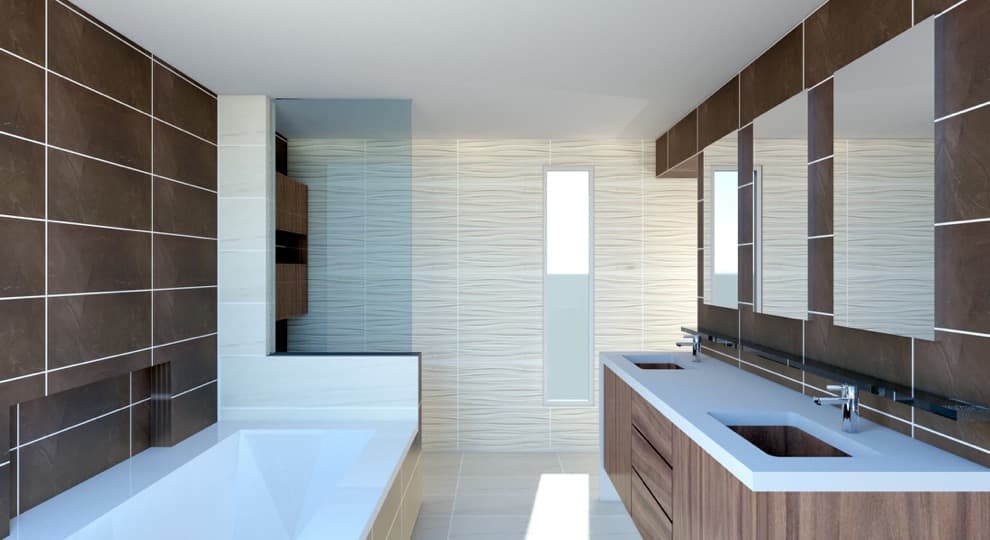 Modern Bathroom project by B David Levine, view 1