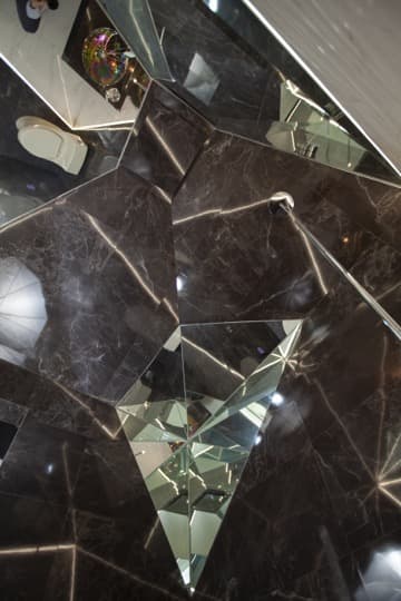 Futuristic Powder Room project by B David Levine, view 1