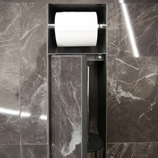 Futuristic Powder Room project by B David Levine, view 8