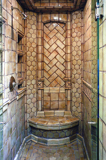 Custom Tile Bathroom project by B David Levine, view 3