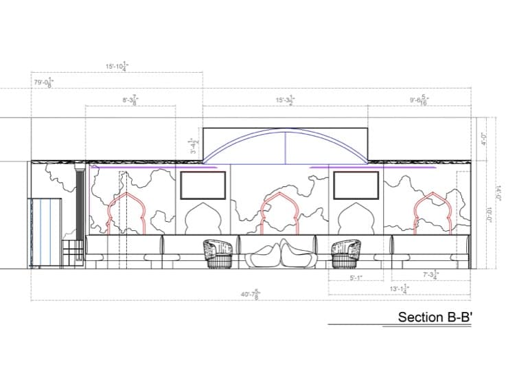Hookah Bar project by B David Levine, view 2