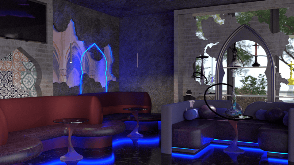 Hookah Bar project by B David Levine, view 7