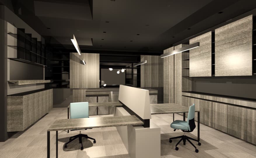 Office Shelves project by B David Levine